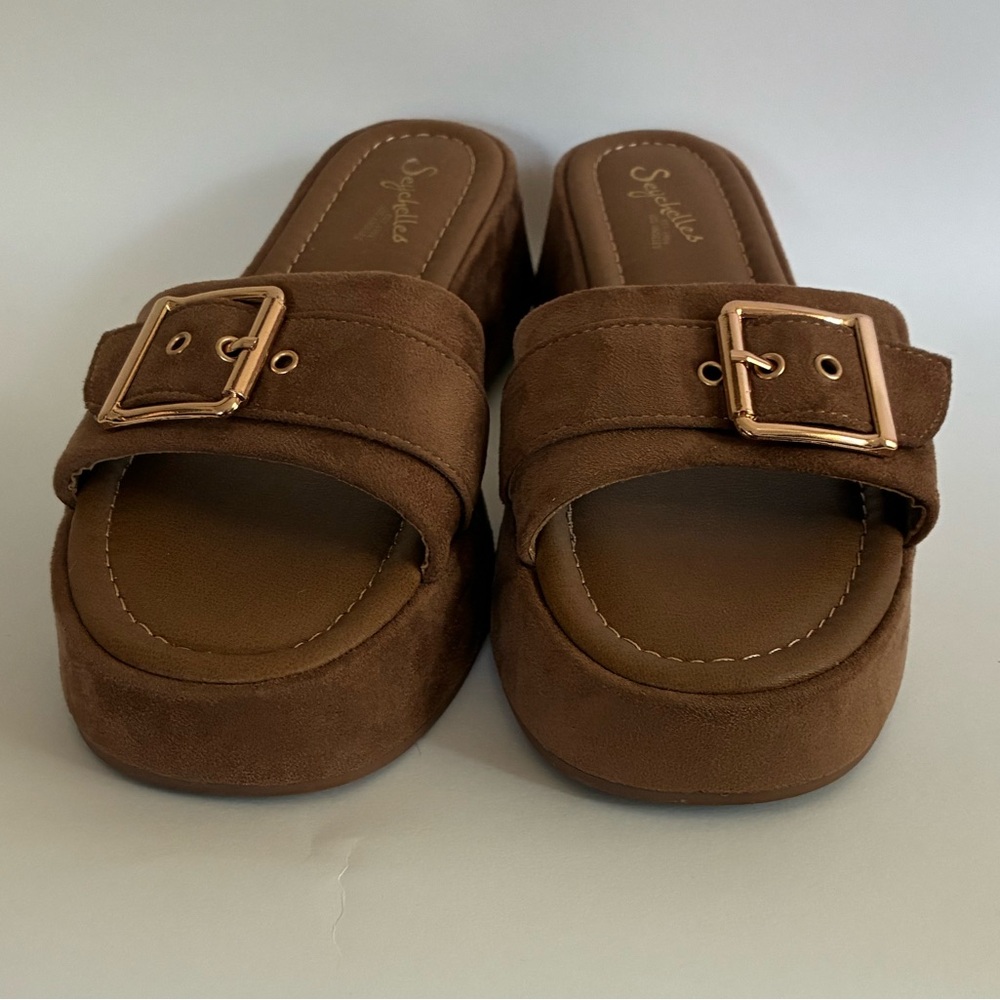 Seychelles Suede Platform Sandals